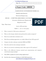 Anna University ME8691 Computer Aided Design and Manufacturing Nov Dec 2021 Question Paper