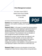 Smart Farm Management Analysis