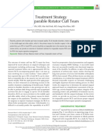 Treatment Strategyfor Irreparable Rotator Cuff Tears