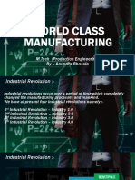 World Class Manufacturing: M.Tech (Production Engineering) By:-Anuprita Bhosale