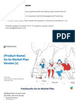 Freshworks Product Marketing GTM Plan (TEMPLATE)