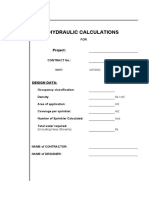 Sprinkler Calculation