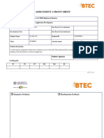 Assignment 1 Front Sheet: Qualification BTEC Level 5 HND Diploma in Business