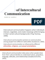 Nature of Intercultural Communication: Mario M. Sampilo