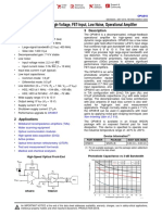 Opa818 2.7-Ghz, High-Voltage, Fet-Input, Low Noise, Operational Amplifier