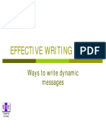 Effective Writing Skills: Ways To Write Dynamic Messages