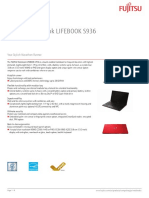 FUJITSU Notebook LIFEBOOK S936: Data Sheet