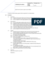 Nozzle To Drum Welding Procedure Control No.: Revision No.: 0 Date: Page: 1 of 1