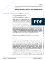 Software Refactoring Prediction Using SVM and Optimization Algorithms