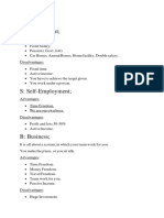 ESBI Model. E: Employment