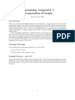 Programming Assignment 1: Decomposition of Graphs: Algorithms On Graphs Class