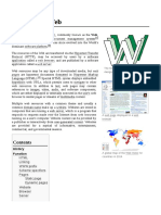 World Wide Web: Pages Are Hypertext Documents Formatted in Hypertext Markup