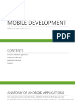 Mobile Development: Application'S Life Cycle