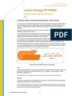 No Pressure Drainage PP FERSIL: Corrugated Pipe Duble Wall (C2) (Series U) UNE 53994