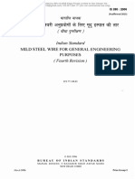 Indian Standard: Mild Steel Wire For General Engineering Purposes