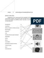 Arcky Jaimz T. Allas Bsmt-1 Alpha: Lesson 1: Understanding and Evaluating Multimodal Texts