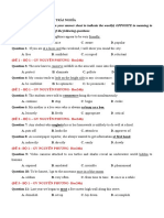 Mark The Letter A, B, C, or D On Your Answer Sheet To Indicate The Word(s) OPPOSITE in Meaning To The Underlined Word(s) in Each of The Following Questions