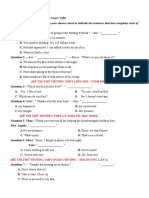 Mark The Letter A, B, C, or D On Your Answer Sheet To Indicate The Sentence That Best Completes Each of The Following Exchanges