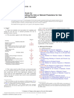 Sampling and Testing Fly Ash or Natural Pozzolans For Use in Portland-Cement Concrete