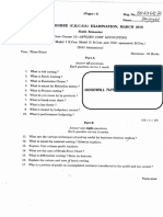 6 Semester MGU Cost Accounting 2016 March Question Paper