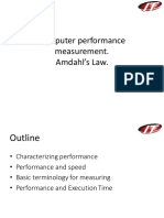 Computer Performance Measurement. Amdahl's Law