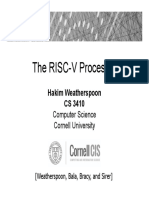 The RISC-V Processor: Hakim Weatherspoon CS 3410