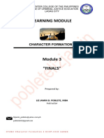 Learning Module: Character Formation Ii