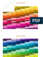 Printable Pantone Color Chart