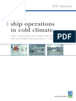 Ship Operations in Cold Climate: DNV Maritime