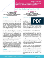 Earthquake Resistant Design of A Building Using Shear Wall