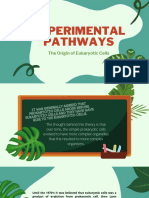 Experimental Pathways The Origin of Eukaryotic Cells