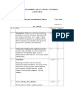 BAMU B.pharmacy Third Year Syllabus