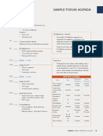 Sample Forum Agenda