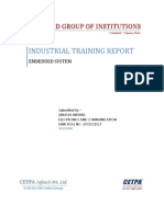 Industrial Training Report: Embedded System