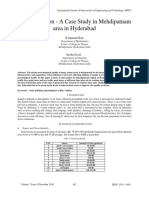 Noise Pollution - A Case Study in Mehdipatnam Area in Hyderabad