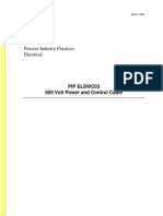 Process Industry Practices Electrical: Pip Elswc03 600 Volt Power and Control Cable