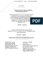 Appellants' Petition For Rehearing en Banc, Ariyan, Inc. v. Sewerage & Water Board of New Orleans, No. 21-30335 (5th Cir. Apr. 4, 2022)