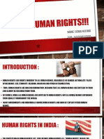 Human Rights!!!: Name: Uzma Fatima UID: 111720022035 Class: Ael Subject: Ispi