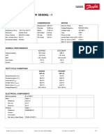 Technical Data Sheet B38G 220-240V 50/60Hz 1 R134a: Compressor Model Voltage Refrigerant