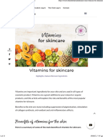 Vitamins For Skincare - School of Natural Skincare