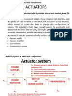 Robot Actuators & Feed Back Components