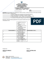 Department of Education: 1 Summative Test in English 7 Fourth Quarter - Week 1 and 2