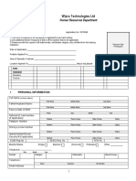 Employment Form-Wipro