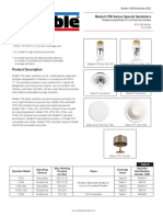 Model LT56 Series Special Sprinklers: Model FV Escutcheon Model FP Escutcheon