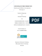 Mini - Project - Report Health Insurance Price Prediction