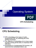 Operating System: CPU Scheduling