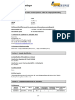 Safety Data Sheet Sugar: Section 1. Identification of The Substance/mixture and of The Company/undertaking