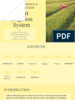 Smart Irrigation System: Digital Electronics & Microprocessor