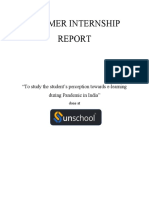 SIP Report On Unschool