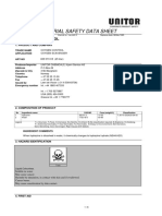 Material Safety Data Sheet: Oxygen Control